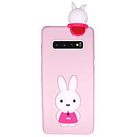 Чехол Cartoon Case 3D для Samsung G973 Galaxy S10 Кролик (arbc6115) SB, код: 1696393