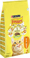 Сухой корм Purina Friskies для взрослых котов с курицей и овощами 10 кг