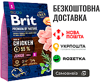 Сухой корм Brit Premium Dog Junior S для щенков мелких пород, с курицей, 3 кг