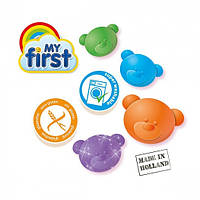 Незасихаюча маса для ліплення серії "My first" -ЯСКРАВІ МОМЕНТИ (4 кольори, в пластикових баночках) Покупай