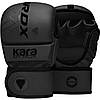 Рукавиці для ММА (Греплінгові рукавички) RDX F6 KARA Matte Black Plus L/XL (капа у комплекті), фото 3