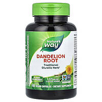 Корень одуванчика 525 мг Nature's Way Dandelion Root 100 растительных капсул