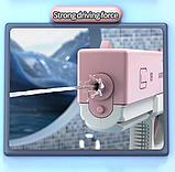 Водяний пістолет електричний на акумуляторі Water Gun Glock з 2 обоймами для води, рожевий, фото 3