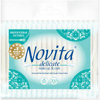 Ватные палочки Novita Delicate в полиэтиленовом пакете 200 шт. (4823071615913) ASP