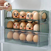 Контейнер-лоток для хранения яиц в холодильнике, вмещает 24 шт, органайзер для яиц