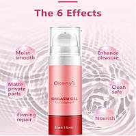 Збудливий гель Okenys Orgasm Gel для жінок 15 ml оригінал 6971936100338