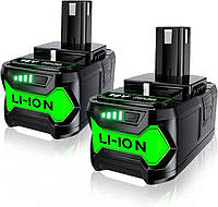 Литий-ионный аккумулятор Replacement LI-ION Tool Battery P108 - 18V 5500mAh 99Wh - 2шт, Запасной аккумулятор