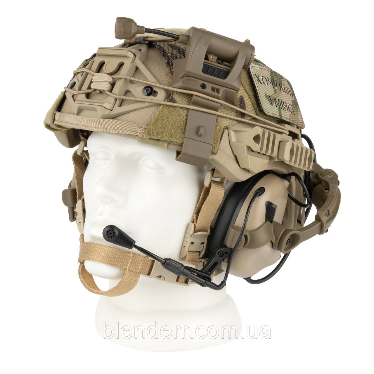 Комплект USA EXFIL Ballistic FAST Helmet + Earmor M32 + Крепление (чебурашка) + Кавер мультикам + Фонарик - фото 3 - id-p1978992576