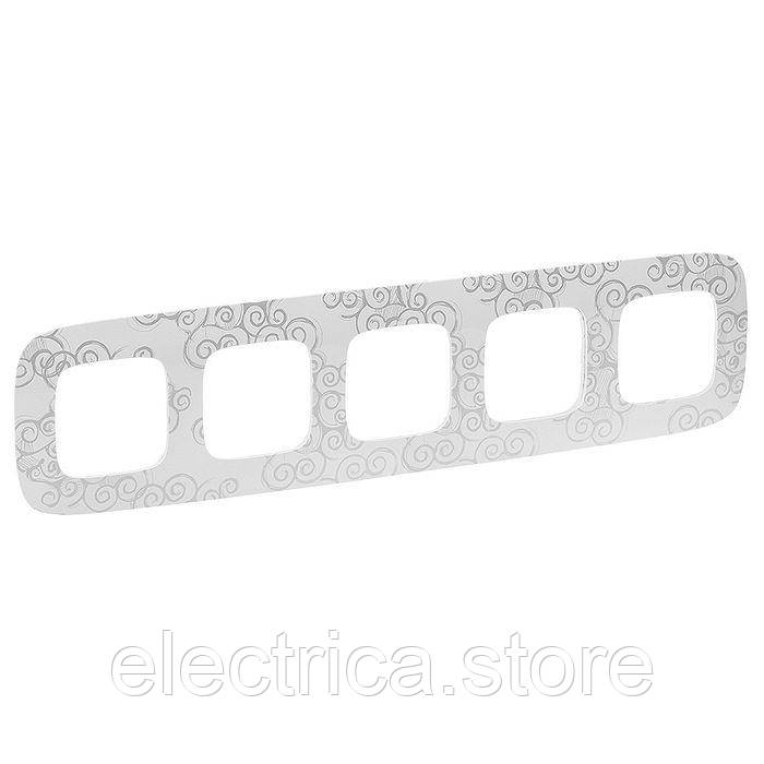 Рамка 5-постова Valena ALLURE нарцис хром 754345, фото 1