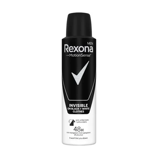 Дезодорант-антиперспірант Rexona  Men  Invisible Black & White 150 мл