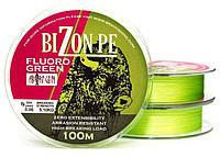 BIZON PE FLUORO GREEN 100 m 0.16 mm