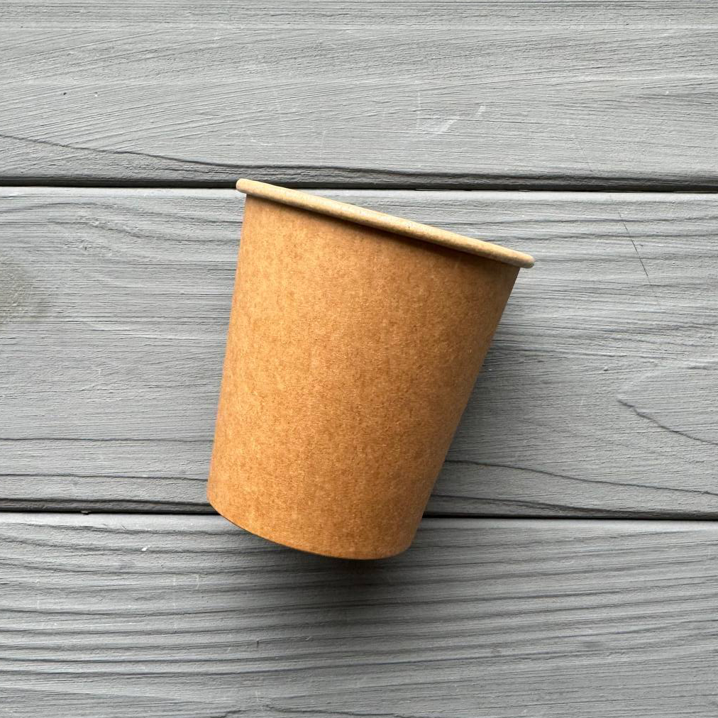 Стакан одношаровий ЕКО Крафт 110мл (50шт/уп|48уп/ящ) UMEK110, фото 1