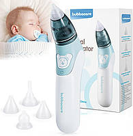 Електричний очисник для носа та засіб для видалення вушної сірки з 4 багаторазовими насадками для малюків