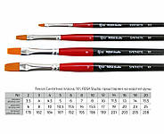 Пензель ROSA Studio синтетика плоский 101 к.р._№10, фото 2