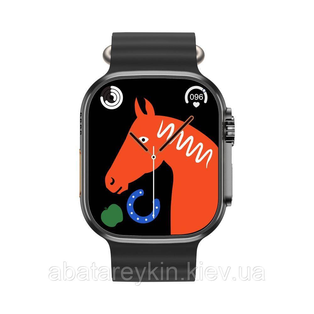 Смарт-годинник Smart Watch XO M8 Pro Блютуз v5.0, місткістю 280mAh, IP68/Android, iOS 3D екран діагональ 1.46/49mm