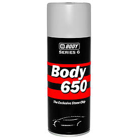 Сіре антигравійне покриття у спреї Гравітекс Body 650 Spray Grey 400мл