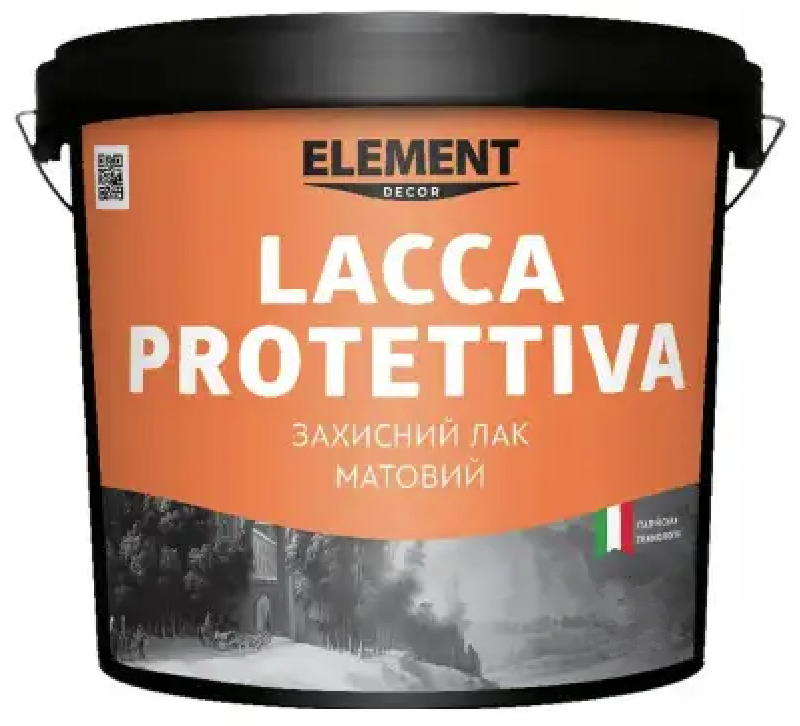 Лак захисний акриловий матовий ELEMENT DECOR LACCA PROTETTIVA 1 л