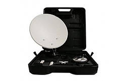 Оригінал! Мобільна супутникова антена в пластиковій валізі T2TV.com.ua