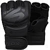 Рукавиці для ММА RDX F15 Noir Matte Black XL (капа у комплекті), фото 11