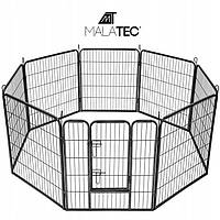 Сталевий манеж для собак з порошковим покриттям Malatec 160 x 160 x 80 см