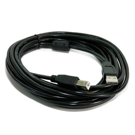 Кабель USB 2.0 AM - BM, 10м для принтера сканера БФП, фото 1