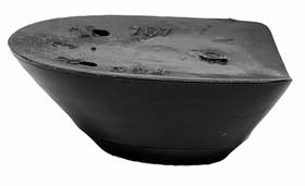 Підбор жіночий пластиковий 767 р.2,3 Висота 1,9-2,3 см Чорний