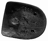 Підбор жіночий пластиковий 767 р.2,3 Висота 1,9-2,3 см Чорний, фото 5