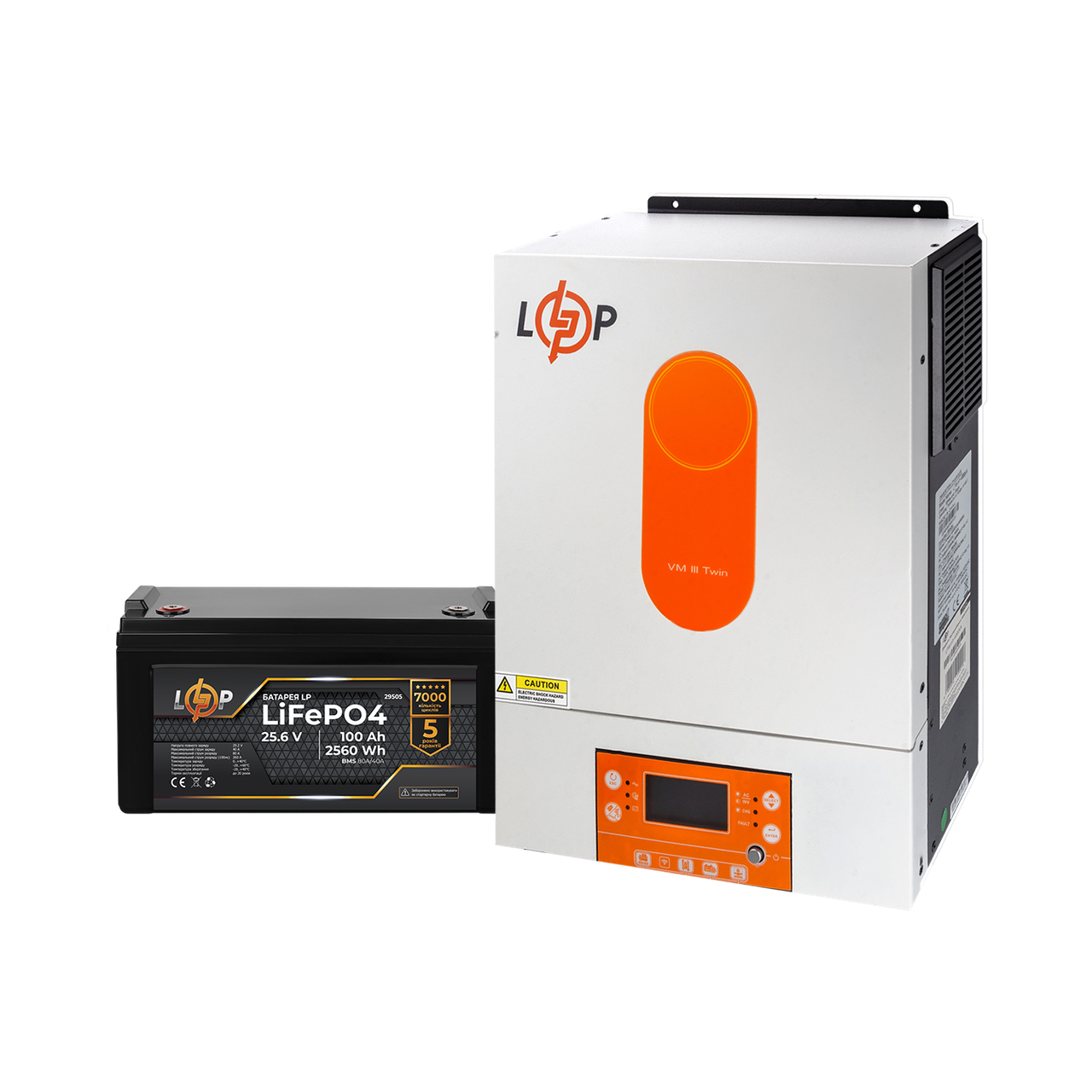 Комплект резервного живлення LogicPower W4000 + літієва (LiFePO4) батарея 2560 Wh