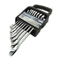 Набір ключів 8-19мм 8шт рожково-накидні комбіновані з тріскачкою NGW8ST, фото 2