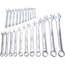 Набір ключів 6-32 мм 22шт рожково-накидні комбіновані у чохлі NKK22ST-S, фото 2