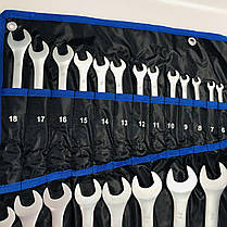 Набір ключів 6-32мм 25шт рожково-накидні комбіновані у чохлі NKK25ST-S, фото 5