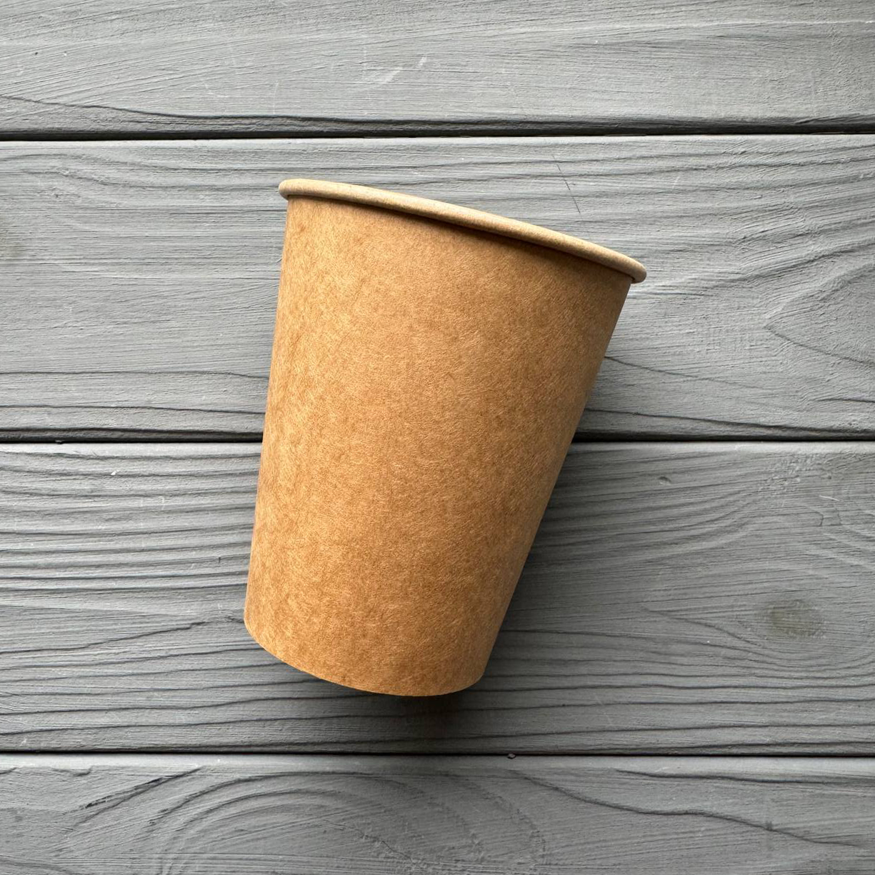 Стакан одношаровий ЕКО Крафт 250мл 80мм (50шт/уп|35уп/ящ) UMEK250, фото 1