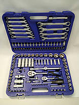 Набір інструментів 1/4" 1/2" 130шт головки ключі біти у кейсі ST-0130, фото 3