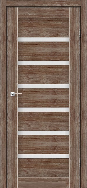 Двері міжкімнатні Леадор Экспресс/ Leador Express Milan - Клен Рубрум (зі склом сатин), фото 1