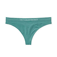 Стрінги з мікрофібри з лого, зелені Victoria's Secret Seamless Thong Panty Оригінал