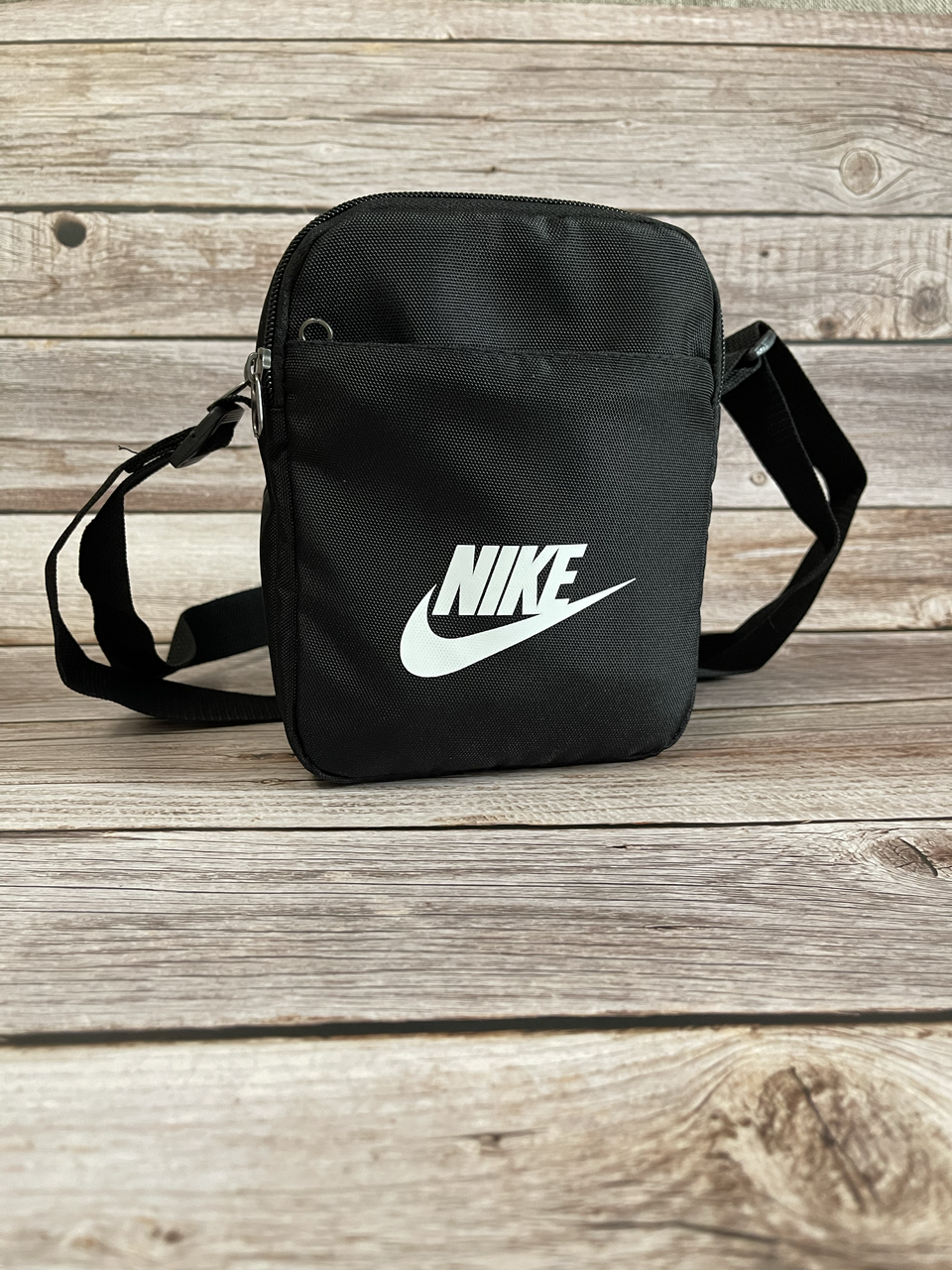 Маленька барсетка Nike найк з тканини чорна