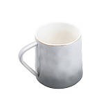 Чашка керамічна 400 мл для чаю та кави Сіра, фото 2