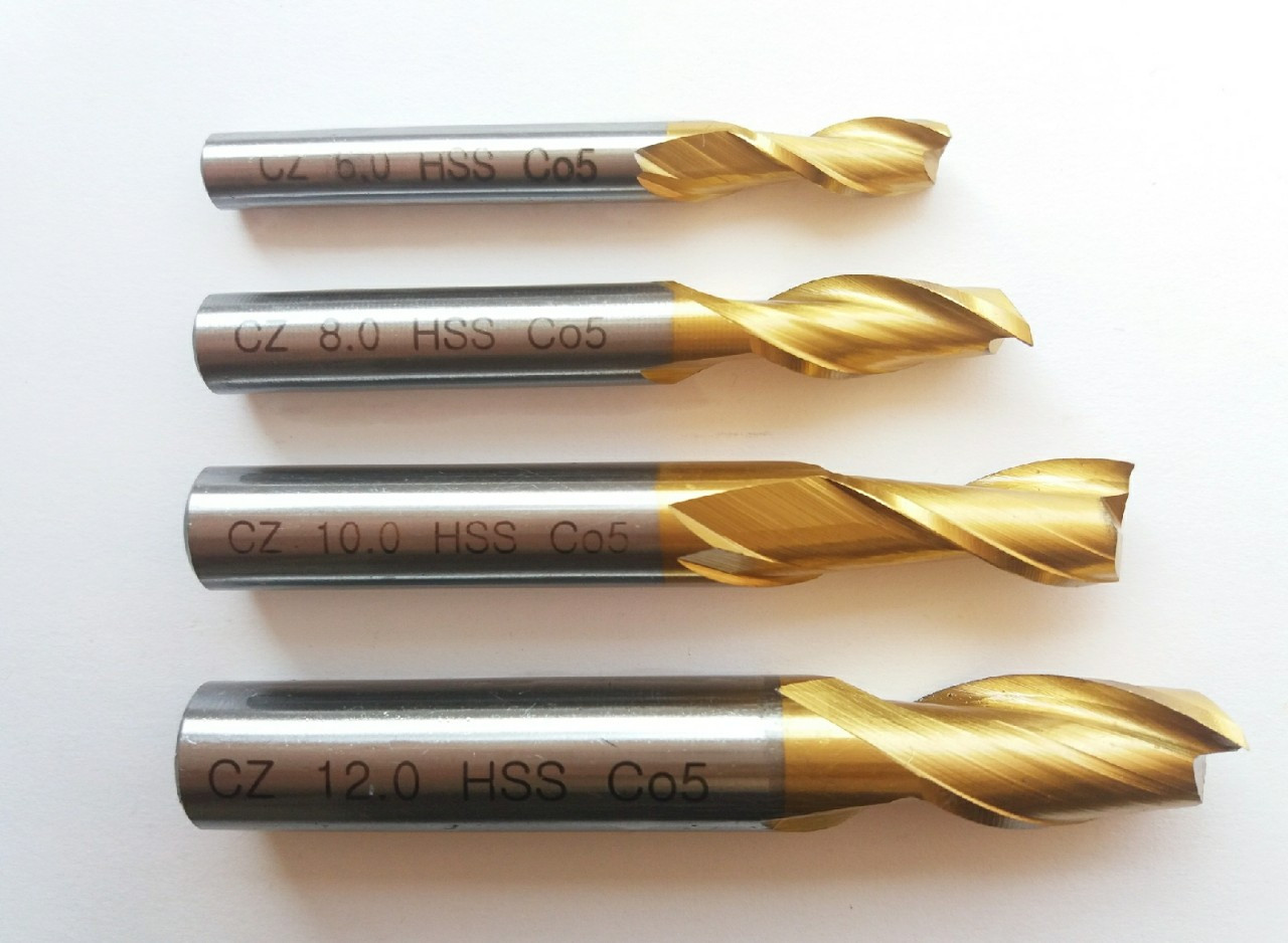 Фреза шпонкова Ц/ХВ ф. 5,0 Р6М5К5 (HSS Co5) TiN PRO professional, фото 1