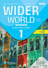 Wider World (2nd edition) for Ukraine 1 Student Book with eBook. Pearson / Підручник з англійської мови