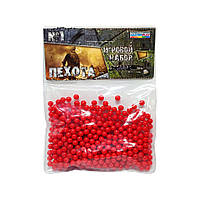 Пластиковые пульки шарики для детского оружия Colorplast 1-153 6 мм 500 шт Красный