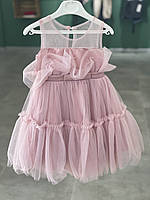 Платье праздничное для девочки Снежинка Розовая