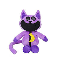 Мягкая игрушка Кот Дремот 25 см из Poppy Playtime , Дрема с улыбающиеся зверюшки, CatNap Smiling Critters