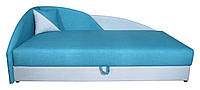 Кровать Жасмин МАКСИ МЕБЕЛЬ Короб ЛДСП Блестящий синий (10356)