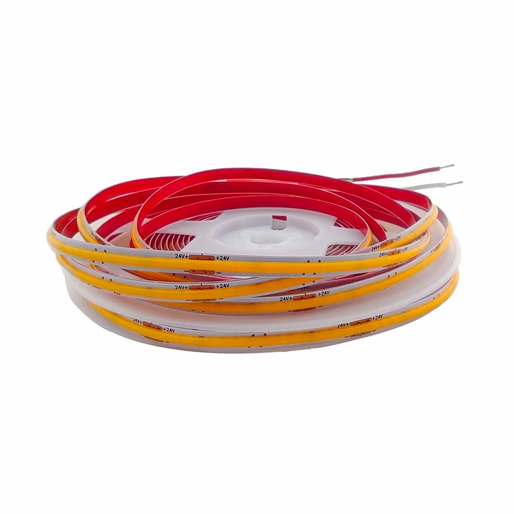 Світлодіодна стрічка RISHANG RM0501EC-A, COB, 24V, 320 led/m, 4.8W, 420Lm, IP20, 2700K, CRI90, фото 1