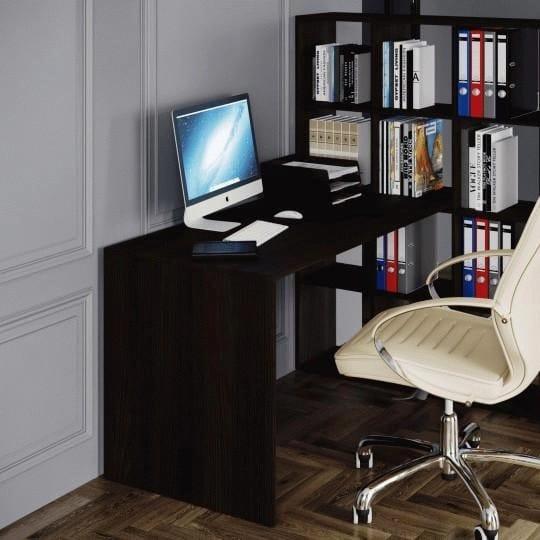 Стол письменный для учебы с креплением к стелажу, рабочий стол подставка для полки из ламинированного ДСП - фото 6 - id-p2201283305