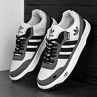 Кросівки Adidas 2000 Чоловічі Білі топ якість, Спортивні Кеди Адідас весна літо для бігу повсякденні