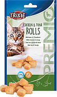 Trixie ТХ-42763 Ласощі PREMIO "Chicken & Tuna Roll" (курка/тунець) для котів та кішок 50гр.