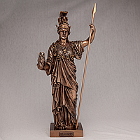 Статуэтка Veronese Богиня военной стратегии и мужества Афина 35 см бронзовое покрытие полистоуна *