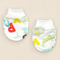 Царапки для младенца Dexter`s alphabet 0-3 месяцев белый желтый