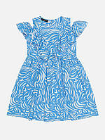 Платье для девочки 128 голубой Jak pani ЦБ-00221436